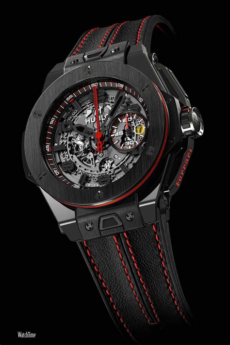 hublot black red|black hublot watch price.